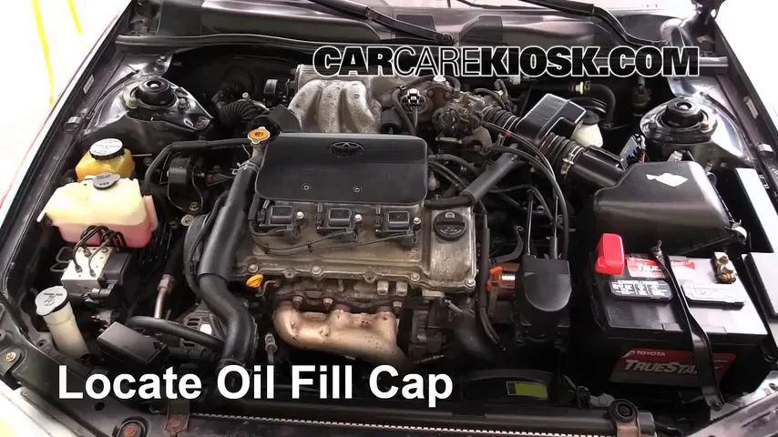 1998 Toyota Camry XLE 3.0L V6 Aceite Agregar aceite